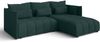 AX LIVING Ecksofa Grün mit Schlaffunktion und Bettkasten Cosmova 248cm Bild 2