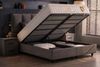 Pointhome Boxspringbett mit Bettkasten, Bett mit Matratze & Stauraum, mit/ohne Nachttisch (140x200 cm, 1 Bettkopfteil, 1x H3 Matratze, 2 Bettkasten, 2 optionale Nachtschrank), Boxbett und Stauraum Bild 2