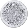 vidaXL Runder gehämmerter Couchtisch Weiß Ø 55 x 55 cm Aluminium 373375 Bild 4