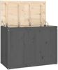 vidaXL Wäschetruhe Grau 88,5x44x66 cm Massivholz Kiefer 823571 Bild 2