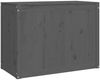 vidaXL Wäschetruhe Grau 88,5x44x66 cm Massivholz Kiefer 823571 Bild 5
