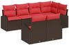 vidaXL Gartensofa-set Braun Poly-Rattan 3346084 Bild 2