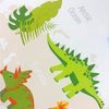 Carpetia Kinderteppich Kinderteppich im Dinomuster mit T-Rex Stegosaurus in Beige, rechteckig, Höhe: 5 mm Bild 2