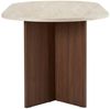 Modern Dining Table, 180 x 90 x 75 cm, Travertine & Walnut Colors | 100% Melamine Coated Particle Board, 25 mm Thickness | Stylish & Durable Design, Perfect for Contemporary Dining Spaces Bild 4