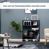 COSTWAY Fernsehschrank Holz 3-teilig, Frei Kombinierbar, Fernsehtisch für TVs bis zu 65", Eckregal Ausziehbar, TV Lowboard TV Schrank, Multifunktionaler Bücherregal, Aufbewahrungsregal (Schwarz) Bild 3
