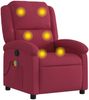 vidaXL Massagesessel Weinrot Samt 371813 Bild 2