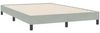 vidaXL Boxspringbett mit Matratze Hellgrau 160x220 cm Samt 3317655 Bild 5