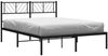 vidaXL Bettgestell mit Kopfteil Metall Schwarz 135x190 cm 372178 Bild 3