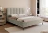 Selsey 'Masego' Polsterbett mit Bettkasten, Veloursbezug und Metallbeinen, Hellbeige, 160x200 cm Bild 3