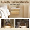 SoBuy Nachttisch FBT174/175, 2er set Nachtschrank Nachttisch hängend, Bettablage, Wandregal mit Bewegungssensor Licht, mit Schublade, Schlafzimmer Bild 3