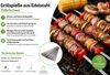 BAYLI Grillspieß BAYLI 10 x Edelstahl Grillspieße, kleine Schaschlikspieße, 33cm Bild 3
