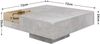 Couchtisch mit abnehmbarer Aufbewahrungsbox, Sofatisch, Kaffeetisch, Wohnzimmertisch, grau Bild 4