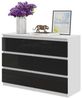 Furnica Kommode GABRIEL 6 Schubladen - Weiß Matt H70cm B100cm T33cm Bild 4