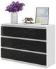 Furnica Kommode GABRIEL 6 Schubladen - Weiß Matt H70cm B100cm T33cm Bild 5