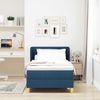vidaXL Boxspringbett mit Matratze mit Kopfteil Blau 90 x 200 cm Stoff 3340198 Bild 3