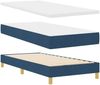vidaXL Boxspringbett mit Matratze mit Kopfteil Blau 90 x 200 cm Stoff 3340198 Bild 4