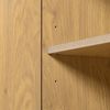 Merax Sideboard mit 2 Türen und 3 Schubladen,Metallbeinen, TV-Schrank,Buffet, Kommode mit Linien-Design, Maße: H75 cm / B140 cm/ T40 cm Bild 5