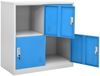 vidaXL Schließfachschrank Hellgrau und Blau 90 x 45 x 92,5 cm Stahl Bild 5