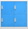 vidaXL Schließfachschrank Hellgrau und Blau 90 x 45 x 92,5 cm Stahl Bild 2