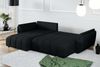 AX LIVING L Form schwarze Ecksofa Verciani Schlaffunktion Bettkasten Bild 4