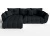 AX LIVING L Form schwarze Ecksofa Verciani Schlaffunktion Bettkasten Bild 5