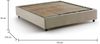 Dmora Alaska Doppelbett, Bettkasten mit Stoffbezug, 100 % Made in Italy, Öffnung vorne, geeignet für Matratze 160 x 200 cm, Beige Bild 3