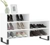 vidaXL Schuhregal Weiß 102x36x60 cm Holzwerkstoff 831396 Bild 3