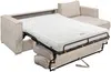Vente-unique - LORETO Sofa SamtStoff Beige - B 223 cm152 cm x H 90 cm x L 298 cm Bild 4