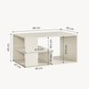 Couchtisch Antaa 80x50x40 cm Sandfarben [en. casa] Bild 4