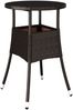 vidaXL 3-tlg. Garten-Essgruppe mit Kissen Braun Poly Rattan Glas 3278619 Bild 4