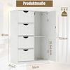 SURFOU Badkommode Badezimmerschrank Badezimmer-Aufbewahrungsschränke (mit großer Schublade), mit verstellbaren Regalen für Badezimmer, Wohnzimmer, Schlafzimmer Bild 1