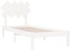 vidaXL Massivholzbett Weiß 90x190 cm 3FT Single [3104834] Bild 4