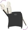 vidaXL 5-tlg. Garten-Essgruppe mit Kissen Schwarz Poly Rattan 3212948 Bild 4