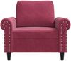 vidaXL Sessel Weinrot 60 cm Samt 359513 Bild 4
