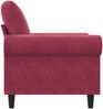 vidaXL Sessel Weinrot 60 cm Samt 359513 Bild 5