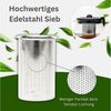 Nordic Schiller Teekanne Premium Teekanne Glas, Hitzebeständig Glaskanne mit Siebeinsatz, 0.7 l, Hitzebeständig Glaskanne mit Deckel, geeignet für Spülmaschine Bild 3
