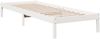 vidaXL Massivholzbett Extra Lang ohne Matratze Weiß 80x220 Kiefernholz 852415 Bild 3