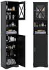 COSTWAY Badkommode, 8 Ebenen, mit 2 Schränke & verstellbare Ablage, 170,5cm Bild 5