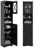 COSTWAY Badkommode, 8 Ebenen, mit 2 Schränke & verstellbare Ablage, 170,5cm Bild 4