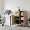 Sideboard Noppen 100x80x38 cm Eicheoptik [en. casa] Bild 3