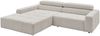 KAWOLA Sofa RENO Ecksofa Feincord silber Longchair links 68 x 217 x 258 cm Bild 2
