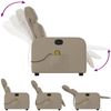vidaXL Massagesessel Cappuccino-Braun Kunstleder 374196 Bild 5