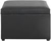 Sitztruhe >52524< in schwarz - 58x42x39cm (BxHxT) Bild 3