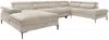 Vente-unique - SEPINA Sofa SamtStoff Beige - B 214 cm x H 75 cm x L 353 cm Bild 2