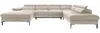 Vente-unique - SEPINA Sofa SamtStoff Beige - B 214 cm x H 75 cm x L 353 cm Bild 3