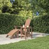 vidaXL Adirondack-Gartentisch Braun 38x38x46 cm HDPE 318643 Bild 3