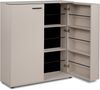 Finori Satos 02A Kommode / Schuhschrank, Samt | Schuhschrank für Flur | Maß: B x H x T ca. 100 x 110 x 34 cm | Schuhschrank mit Platz für bis zu 24 Paar Schuhe 2 Türen mit jeweils 2 Einlegeböden und 3 Kunststoffstangen zur Schuhfixierung Korpus jeweils... Bild 4