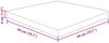 vidaXL Tischplatte Quadratisch Dunkelbraun 50x50x4cm Behandelte Eiche 343075 Bild 4
