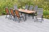 Athos Gartenmöbel Gartenmöbel Set 17tlg, 8 Klappsessel, Ausziehtisch Bild 5