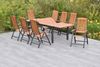 Athos Gartenmöbel Gartenmöbel Set 17tlg, 8 Klappsessel, Ausziehtisch Bild 2